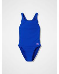 Speedo - Solid Leaderback Swimsuit - Lyst