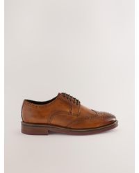 Next - Lederschuhe Im Budapesterstil Mit Abgesetzter Dicker Sohle - Lyst