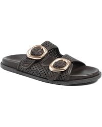 Jones Bootmaker - Jones Bootmaker Gisela Leather Dual Buckle Sandals - Lyst