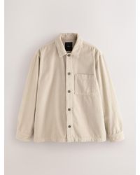 Next - Single Pocket Corduroy Shacket Overshirt - Lyst