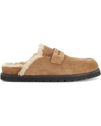 Dune - Goldy Lined Backless Loafers - Lyst