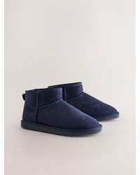 Next - Microsuede Boot Slippers - Lyst