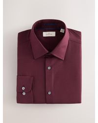 Next - Slim Fit Signature 100% Cotton With Textured Smart Shirt - Lyst