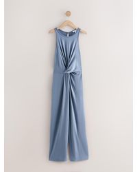 Next - Twist Waist Jersey Jumpsuit - Lyst