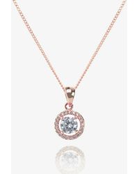 Ivory & Co. - Balmoral Crystal Dainty Pendant - Lyst