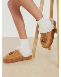 River Island - Whipstitch Tassle Slippers - Lyst