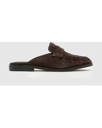 schuh - Leeds Suede Backless Loafer - Lyst