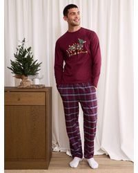 Threadbare - Festive Sausage Dog Christmas Pyjamas Set - Lyst