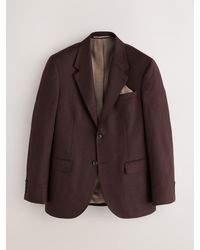 Next - Slim Fit Signature Zignone Italian Wool Cashmere Blend Flannel Suit Jacket - Lyst