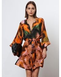 Religion - Tunic Shirt Dress With Kimono Sleeves - Lyst