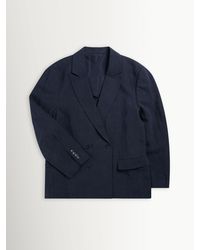 Percival - Clifton Boxy Double Breasted Blazer - Lyst