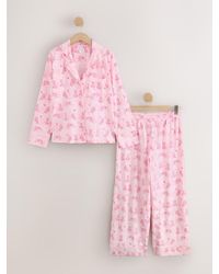 Next - Leopard Jersey Button Through Pyjamas - Lyst