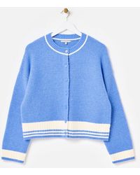 Oliver Bonas - Striped Crew Neck Knitted Jumper - Lyst