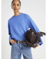 River Island - Crew Neck Knit Jumper - Lyst