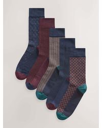 Next - Pattern Smart Socks 5 Pack - Lyst