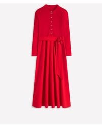 Boden - Button Detail Mix Dress - Lyst