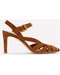 Boden - Slotted Strap Heeled Sandals - Lyst