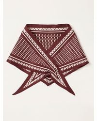 FatFace - Polka Dot Triangle Square Scarf - Lyst