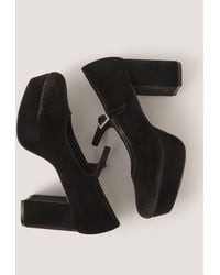 Monsoon - Polly Velvet Mary Jane Platform Heels - Lyst