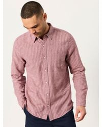 FatFace - Fatface Long Sleeve Linen Cotton Bugle Shirt - Lyst