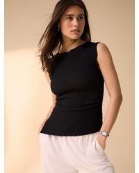 Next - Texture Asymmetric Sleeveless Top - Lyst