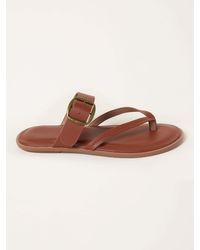 FatFace - Fatface Leather Boho Slider Sandal - Lyst