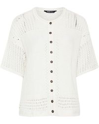 Yours Curve - Short Sleeve Button Through Cardigan - Lyst