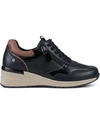 Pavers - Platform Lace-Up Trainers With Side Zip - Lyst
