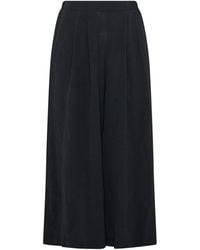 Evans - Pleated Front Wide Leg Trousers - Lyst