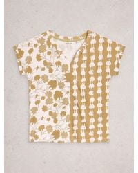 White Stuff - Nelly Notch Neck T-Shirt - Lyst