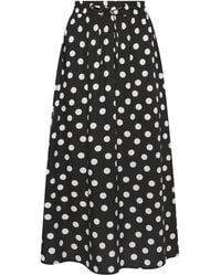M Com - Petite Spot Printed Maxi Skirt - Lyst