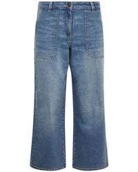 M Com - Petite Carpenter Wide Leg Jeans - Lyst