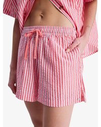 Roxy - Lekeitio Break High Stripe Seersucker Shorts - Lyst