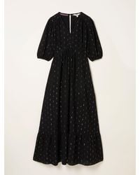 FatFace - Fatface Milly Metallic Midi Dress - Lyst