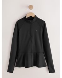 Self - Peplum Techinal Jacket With Full Zip - Lyst