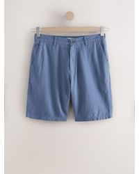 Next - Linen Rich Elasticated Waist Chino Shorts - Lyst