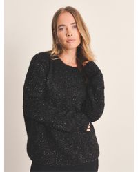Simply Be - Tinsel Knit Bow Back Jumper - Lyst