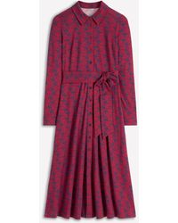 Boden Marcia Jersey Shirt Dress in Black | Lyst