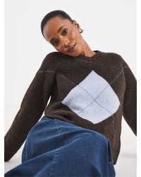 JD Williams - Diamond Argyle Jumper - Lyst