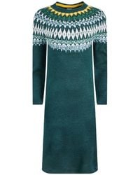 Weird Fish - Dutton Fairisle Pattern Knitted Jumper Dress - Lyst