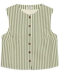 Albaray - Stripe Button Shell Top - Lyst