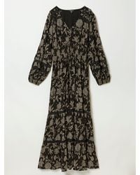 FatFace - Fatface Eden Jacquard Maxi Dress - Lyst