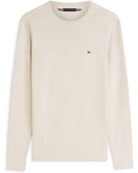 Tommy Hilfiger - Flag Embroidery Crew Neck Jumper - Lyst