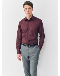 Next - Slim Fit Easy Care Textured Single Cuff Smart Shirt - Lyst