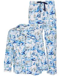 Cyberjammies - Winterscape Printed Pyjamas Set - Lyst