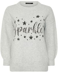 Evans - Sparkle Christmas Jumper - Lyst