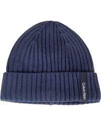 Calvin Klein - Albon Ribbed Beanie - Lyst