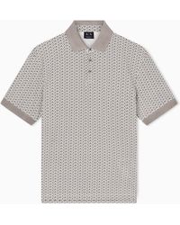 ARMANI EXCHANGE - A/O Monogram Polo Shirt - Lyst