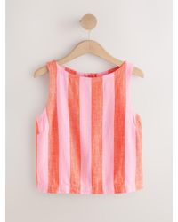Next - Linen Blend Shell Top - Lyst