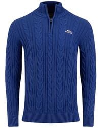 Weird Fish - Heath 1/4 Zip Cable Knit Jumper - Lyst